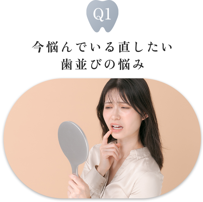 今悩んでいる直したい歯並びの悩み